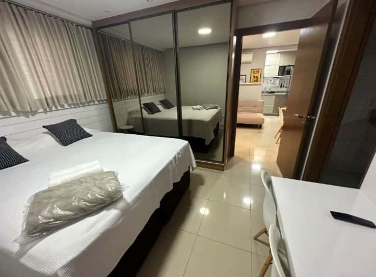 Apartamento mobiliado 1 quarto no The Expression – Setor Bueno | 45m²