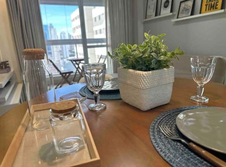 Apartamento mobiliado 1 quarto no The Expression – Setor Bueno | 45m²