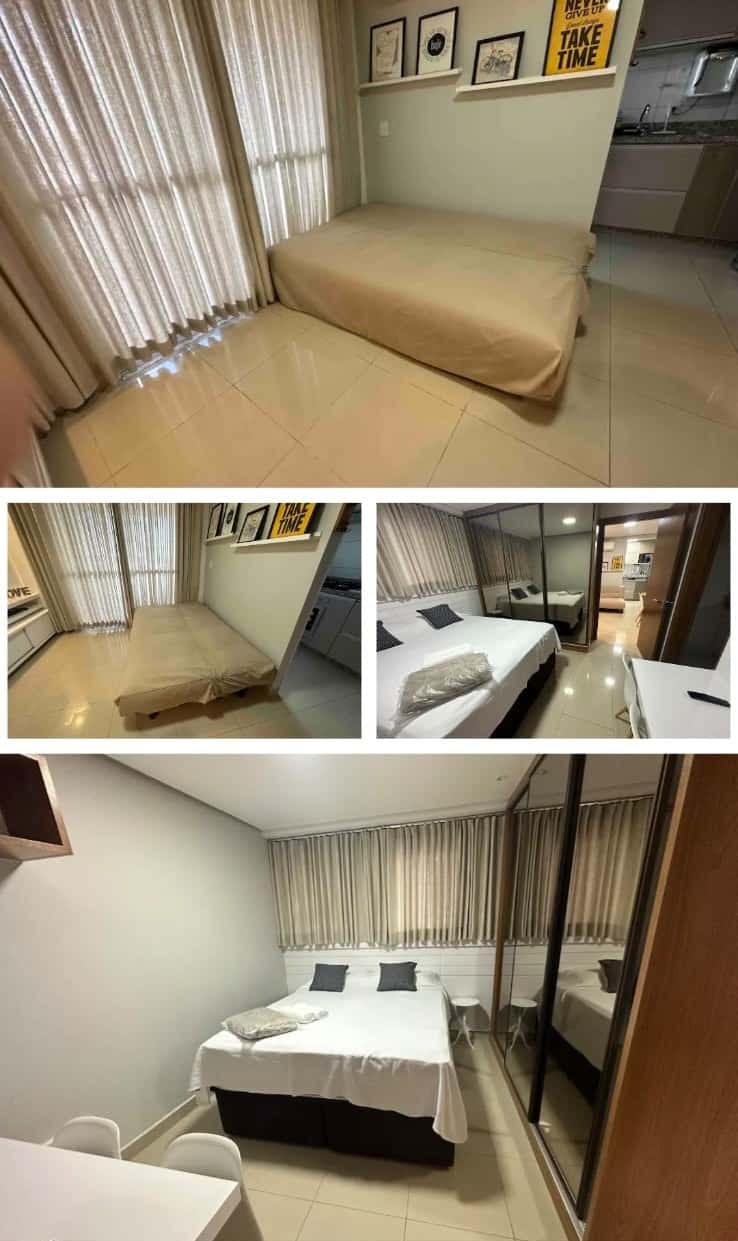 Apartamento mobiliado 1 quarto no The Expression – Setor Bueno | 45m²