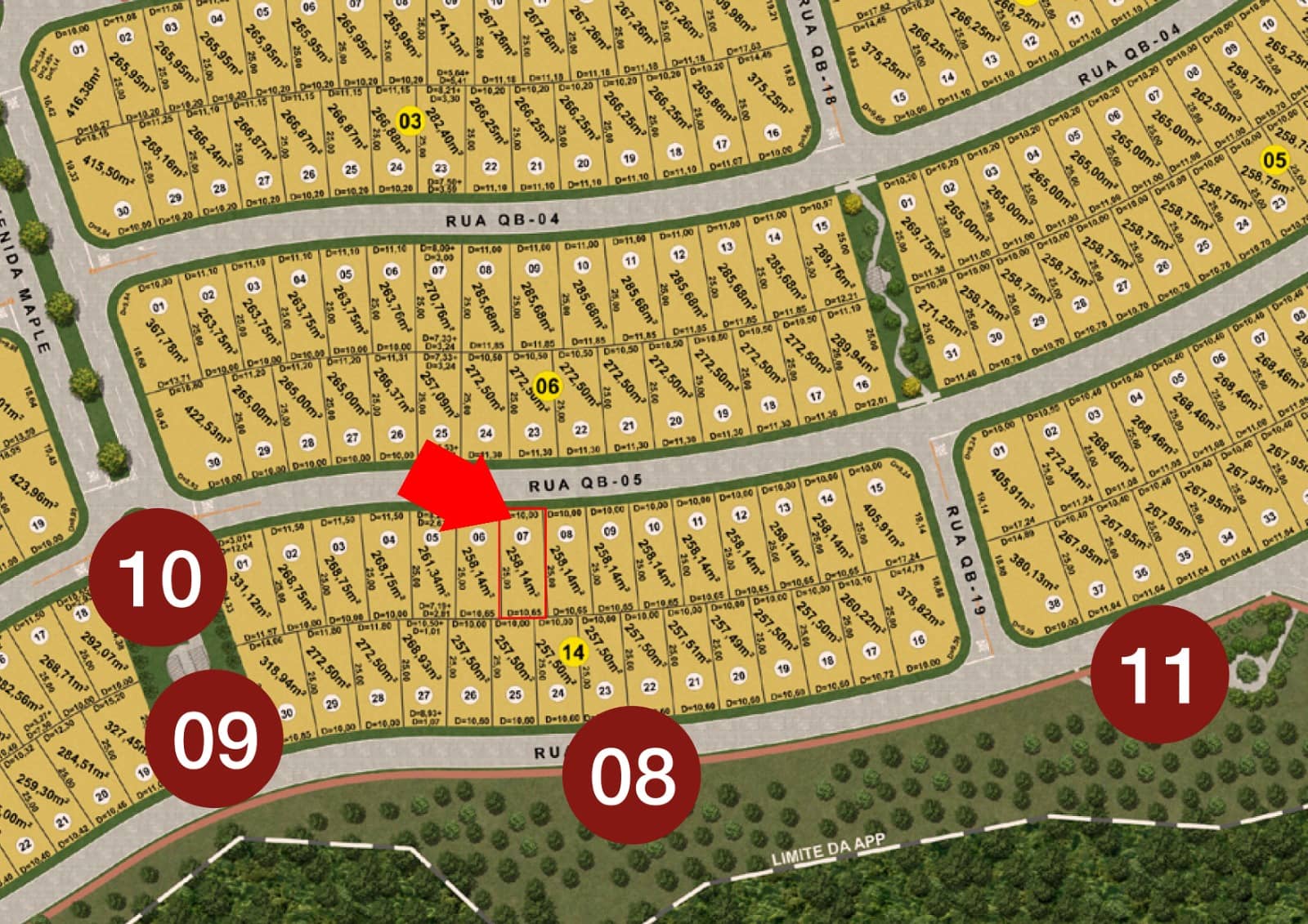Ágio Lote 258m² Jardins Quebec