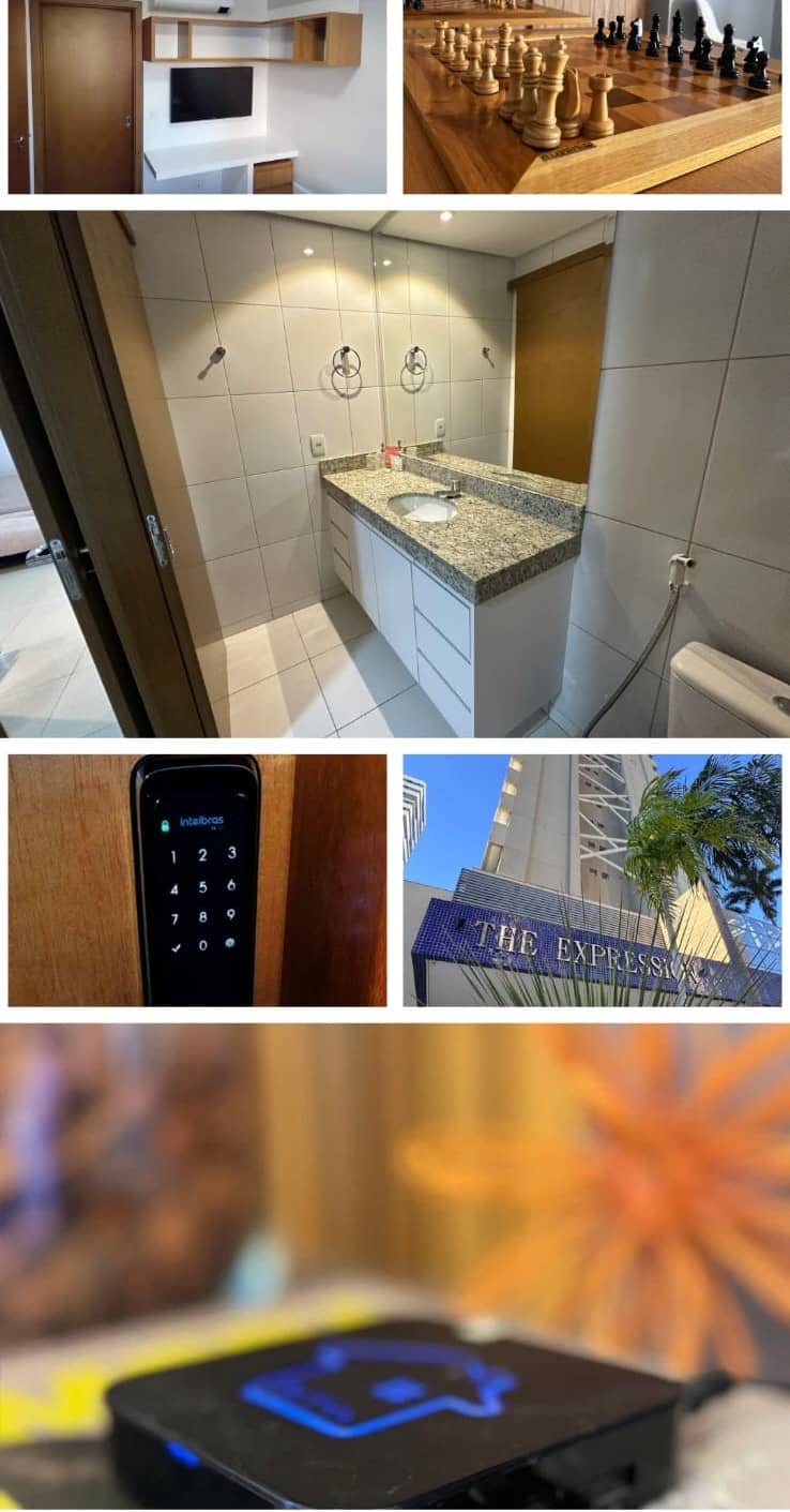 Apartamento mobiliado 1 quarto no The Expression – Setor Bueno | 45m²