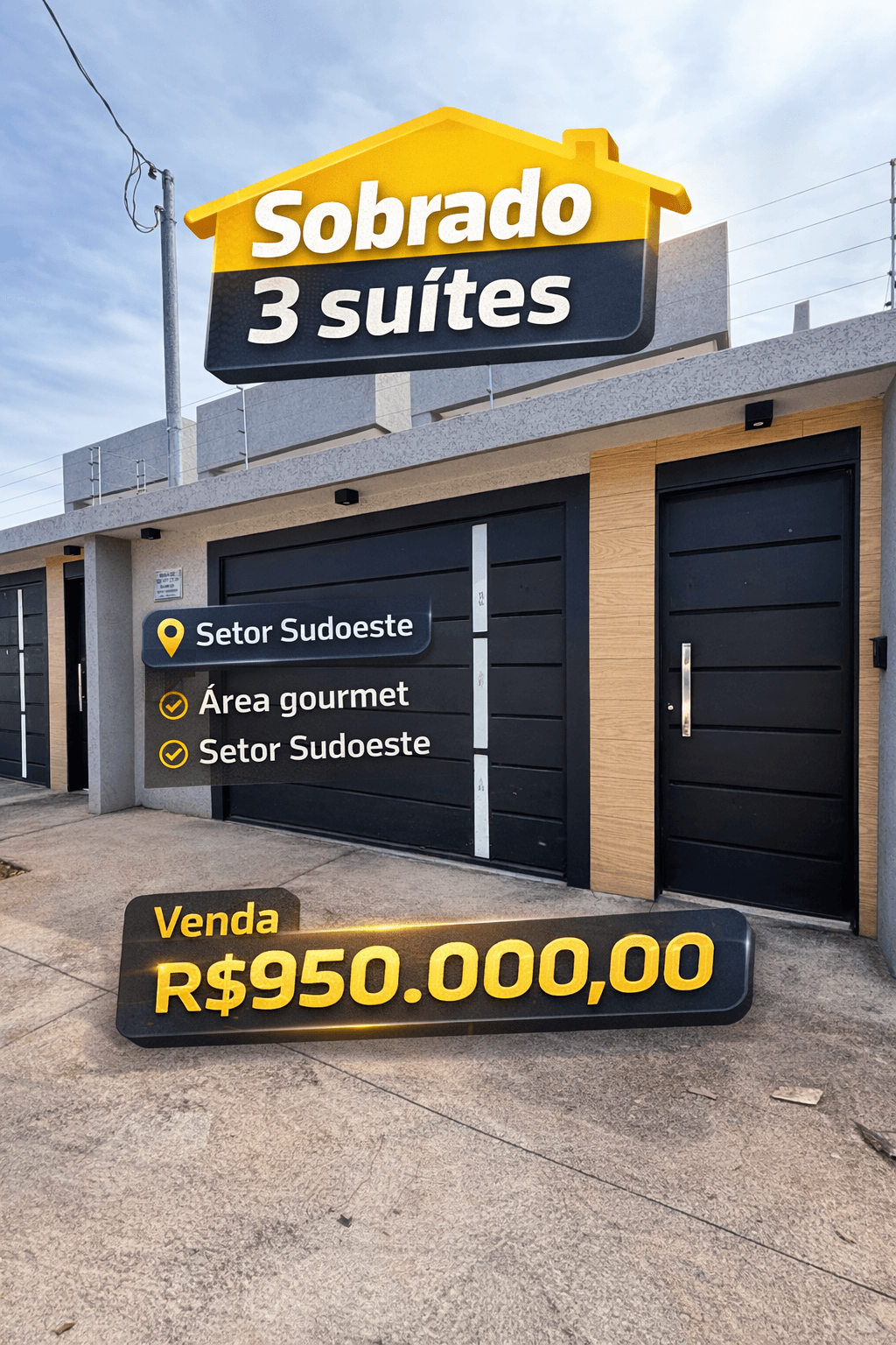 Vendo Casa Sobrado no Setor Sudoeste