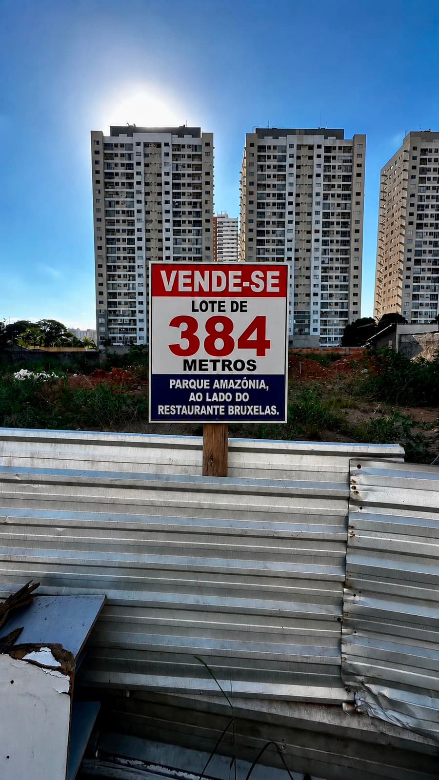PARQUE AMAZÔNIA LOTE A VENDA 384 M²  R$ 450.000,00