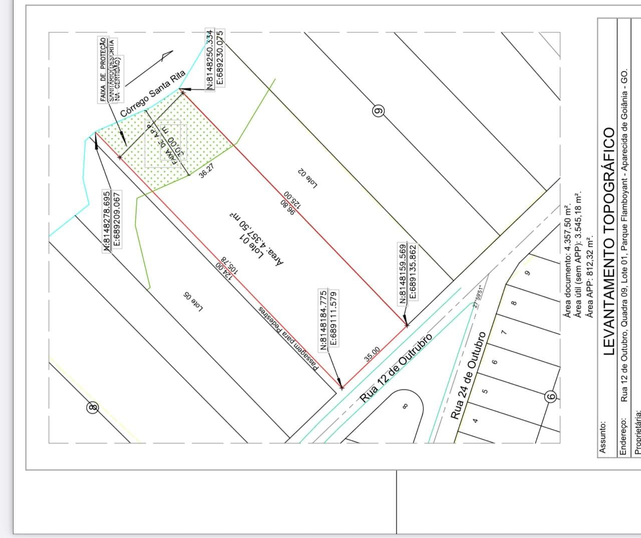 Área Residencial e Comercial (anexo uso do solo)- Parque Flanboyant