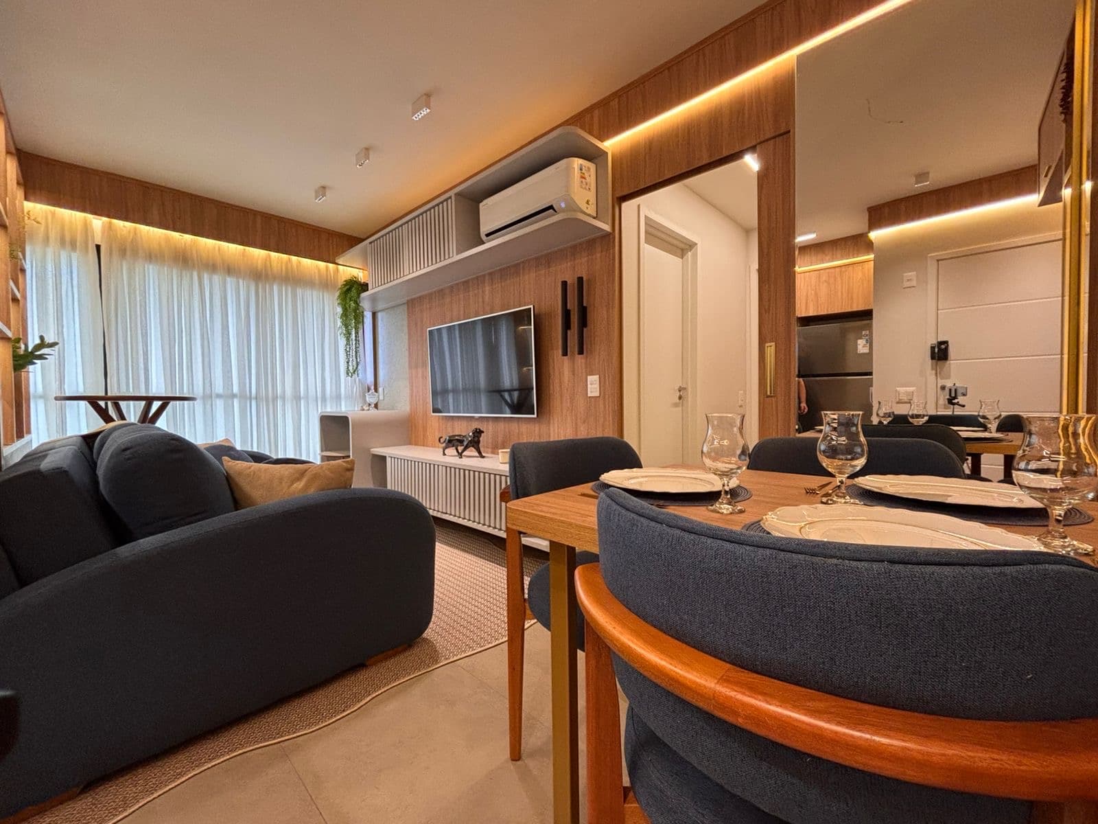 Apartamento todo mobiliado no ID Vida Urbana Sendo 2 quartos com 1 suite com 1 vaga de garagem