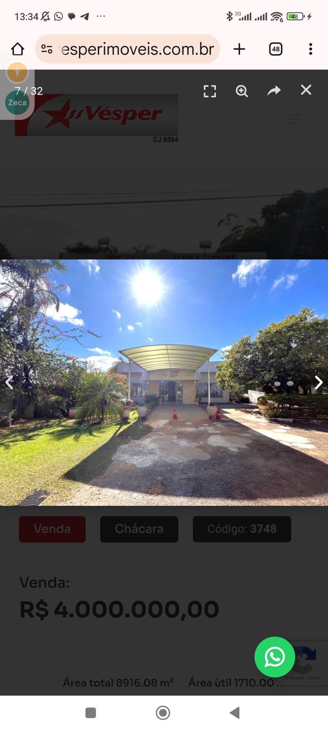 Imóvel Comercial com Renda Estimada de R$ 15 mil/mês – Goiânia
