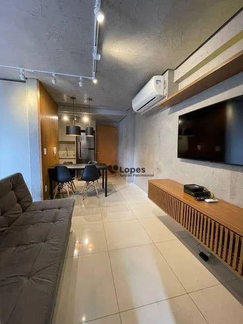 Apartamento com 1 dormitório para alugar, 42 m² - Lounge 22 - Setor Oeste - Goiânia/GO