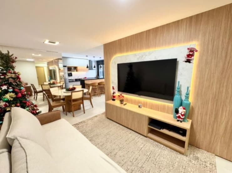 Opus Gyro Vaca Brava 3 suítes plenas 106m² 100% mobiliado