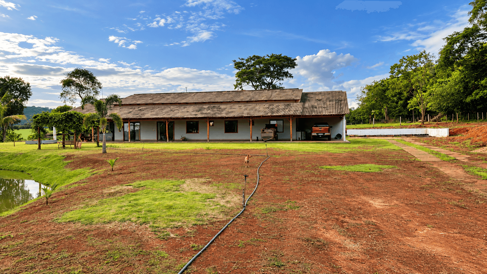 Chácara Alto Padrão em Trindade 48.000m² casa com 400m² Construídos Porteira Fechada