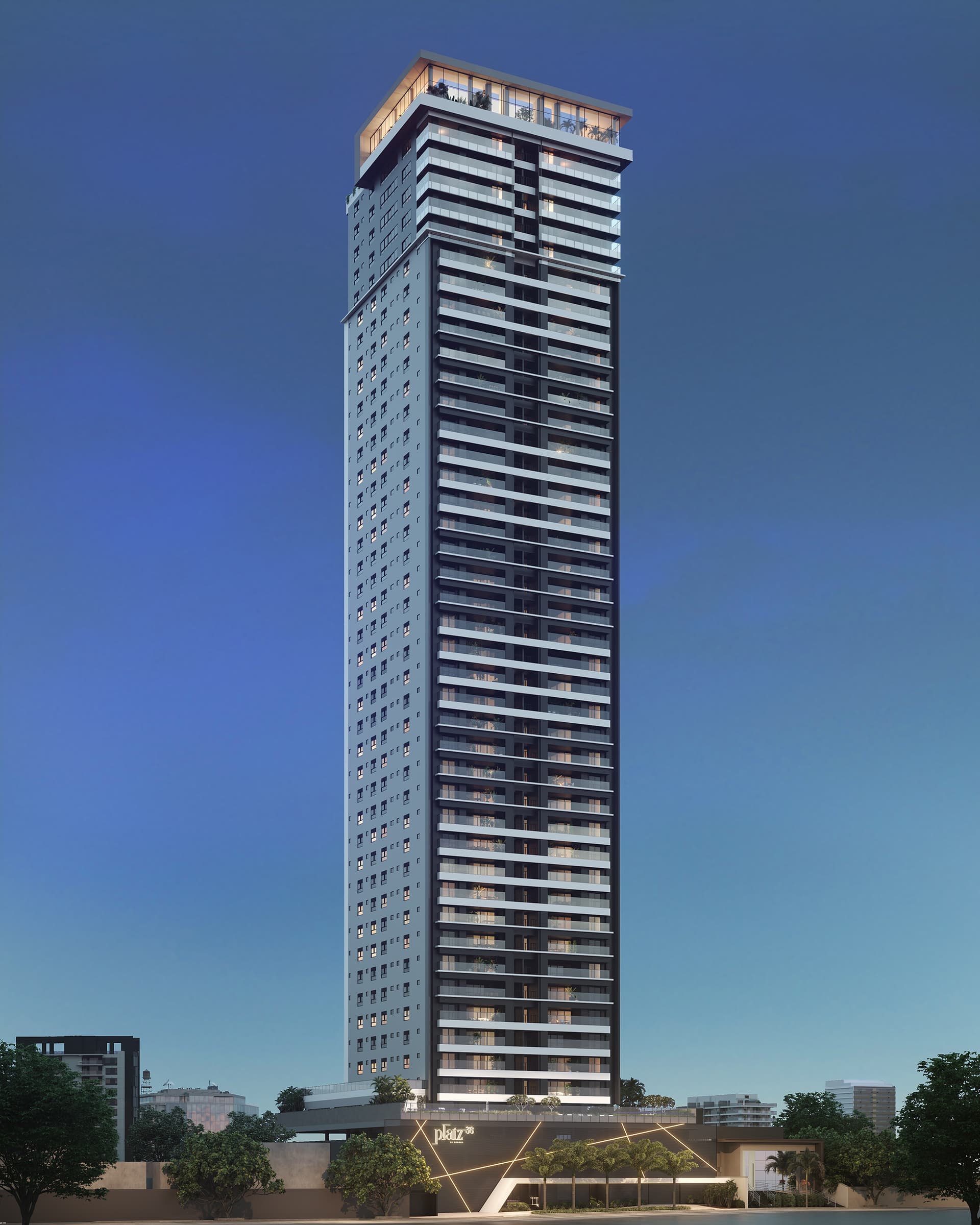 Apartamento de Alto Padrão – Platz 36 by Brasal | 171 m² | 22º Andar