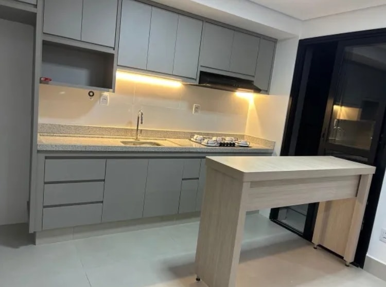 Apartamento 1/4 Semi Mobiliado no St. Bueno - 52m² - Azure Compact Life