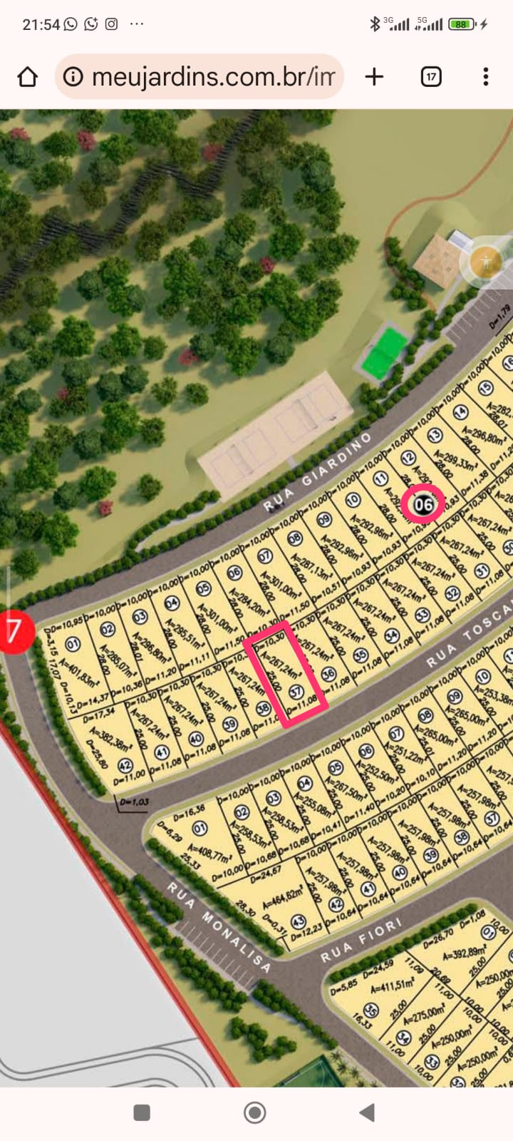 Ágio no Jardins Parma – Lote 265 m² em bairro planejado FGR