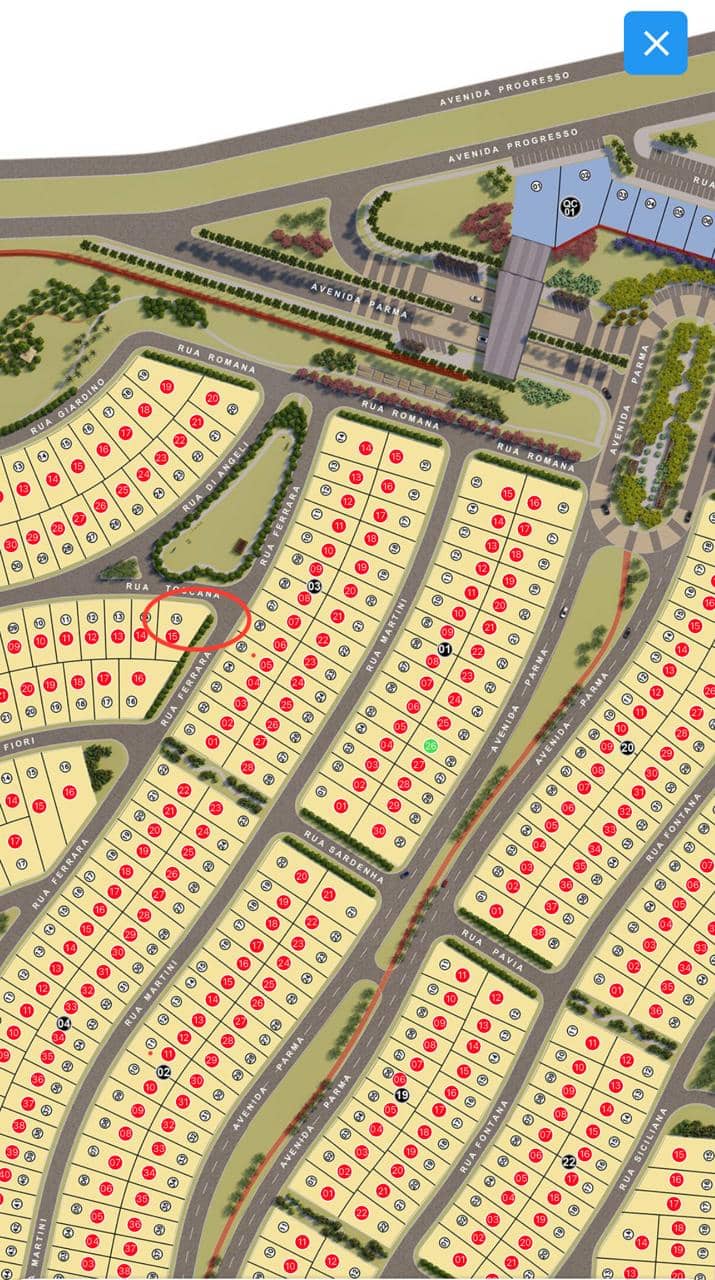 LOTE DE 409M² NO JARDIM PARMA - SENADOR CANEDO