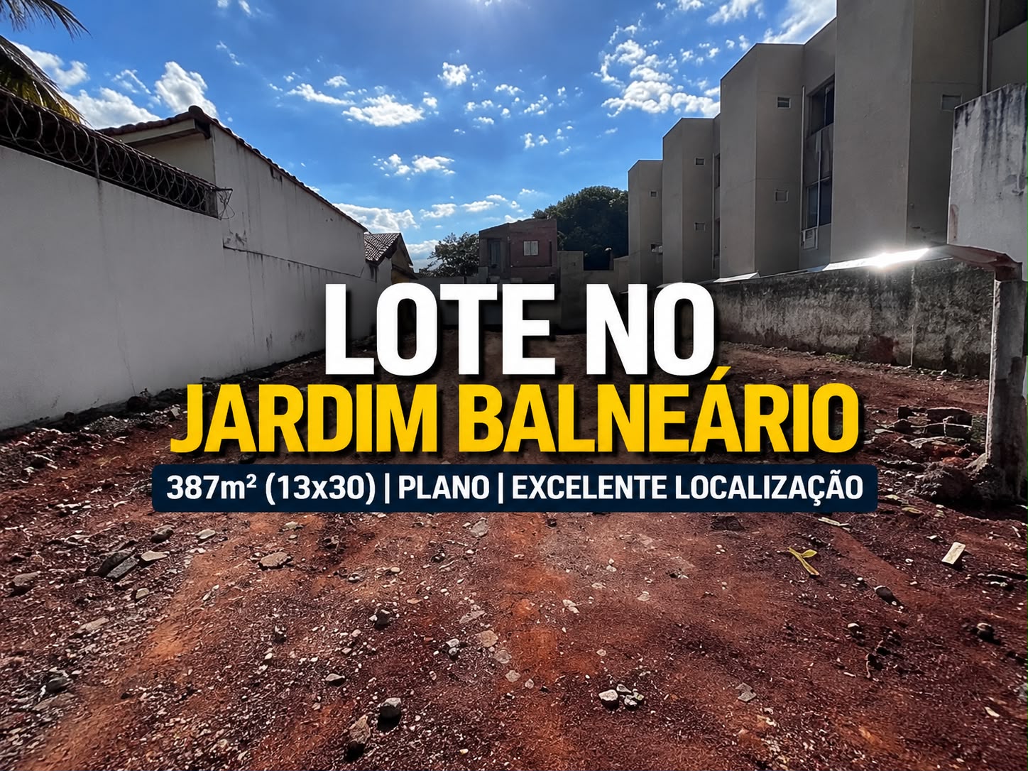Jardim Balneário | 387mts Lote à Venda Goiânia