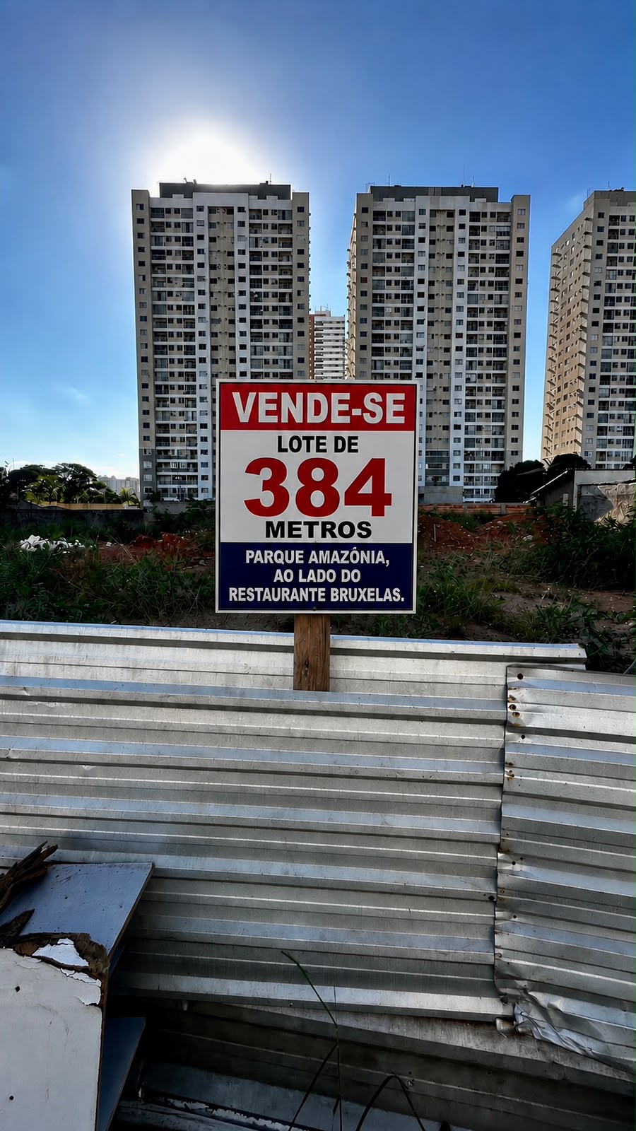 PARQUE AMAZÔNIA LOTE A VENDA 384 M² R$ 450.000,00
