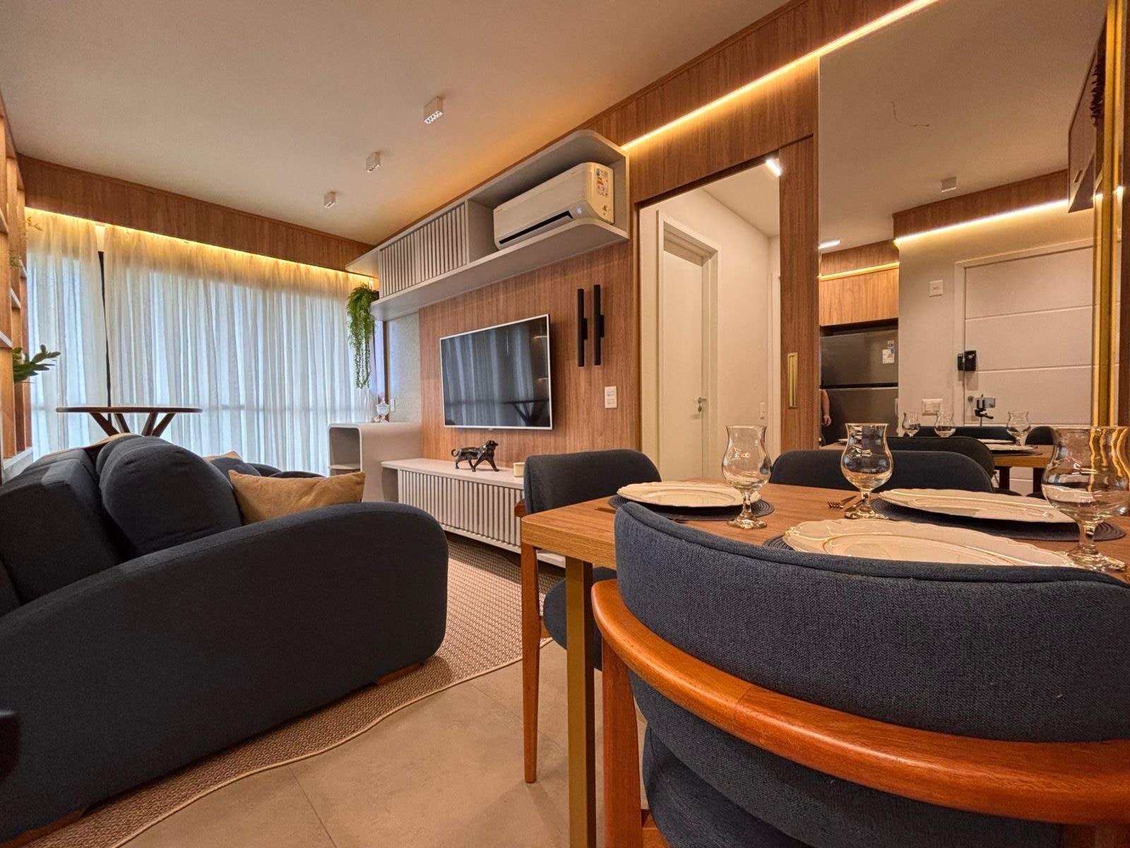 Apartamento todo mobiliado no ID Vida Urbana Sendo 2 quartos com 1 suite com 1 vaga de garagem