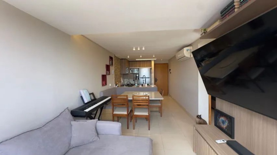 Apartamento Semi Mobiliado à Venda 2 Q com Suíte 56 m² Próximo ao Buriti Shopping