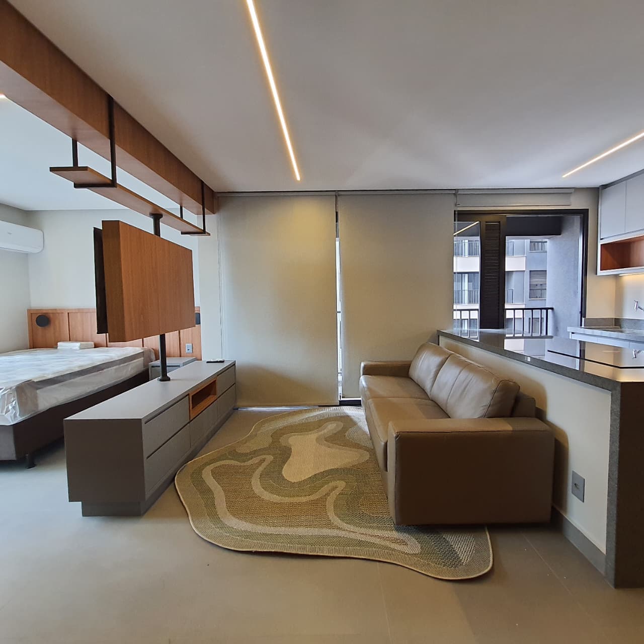Apartamento 1/4 com Living Integrado no Setor Oeste - 42m² - LUX Oeste