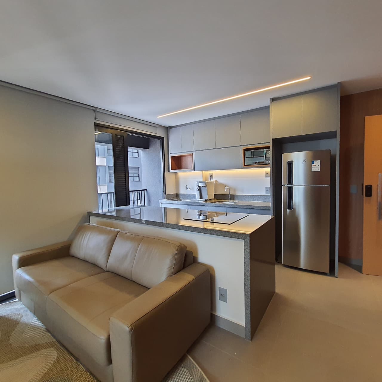 Apartamento 1/4 com Living Integrado no Setor Oeste - 42m² - LUX Oeste