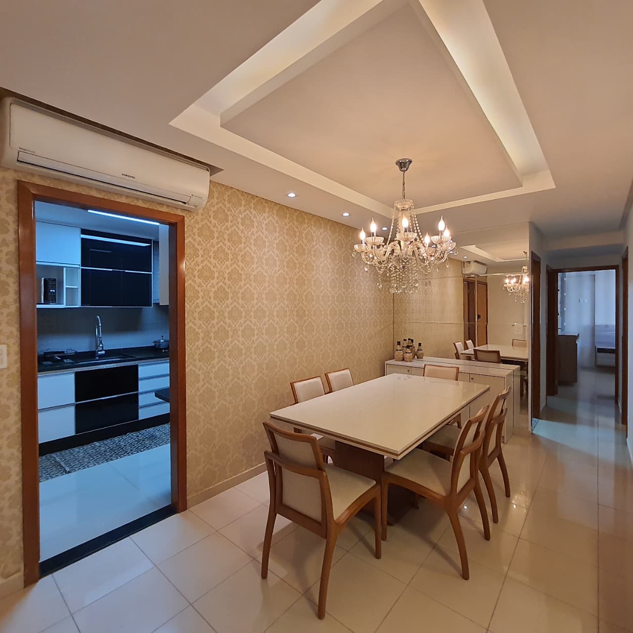 3 suítes, Mobiliado, 100 m2, 2 Vagas, Ed Ilha Murano