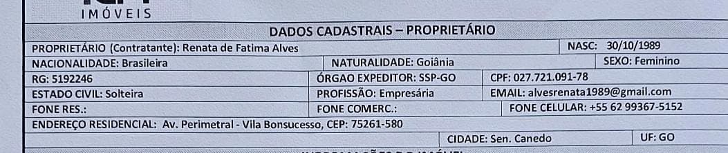Casa térrea na região Central de Senador Canedo