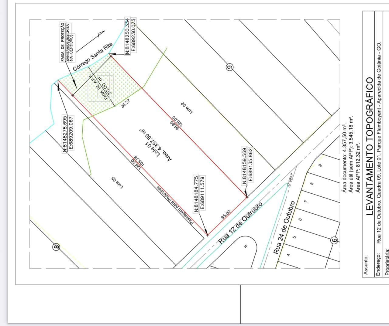 Área Residencial e Comercial (anexo uso do solo)- Parque Flanboyant