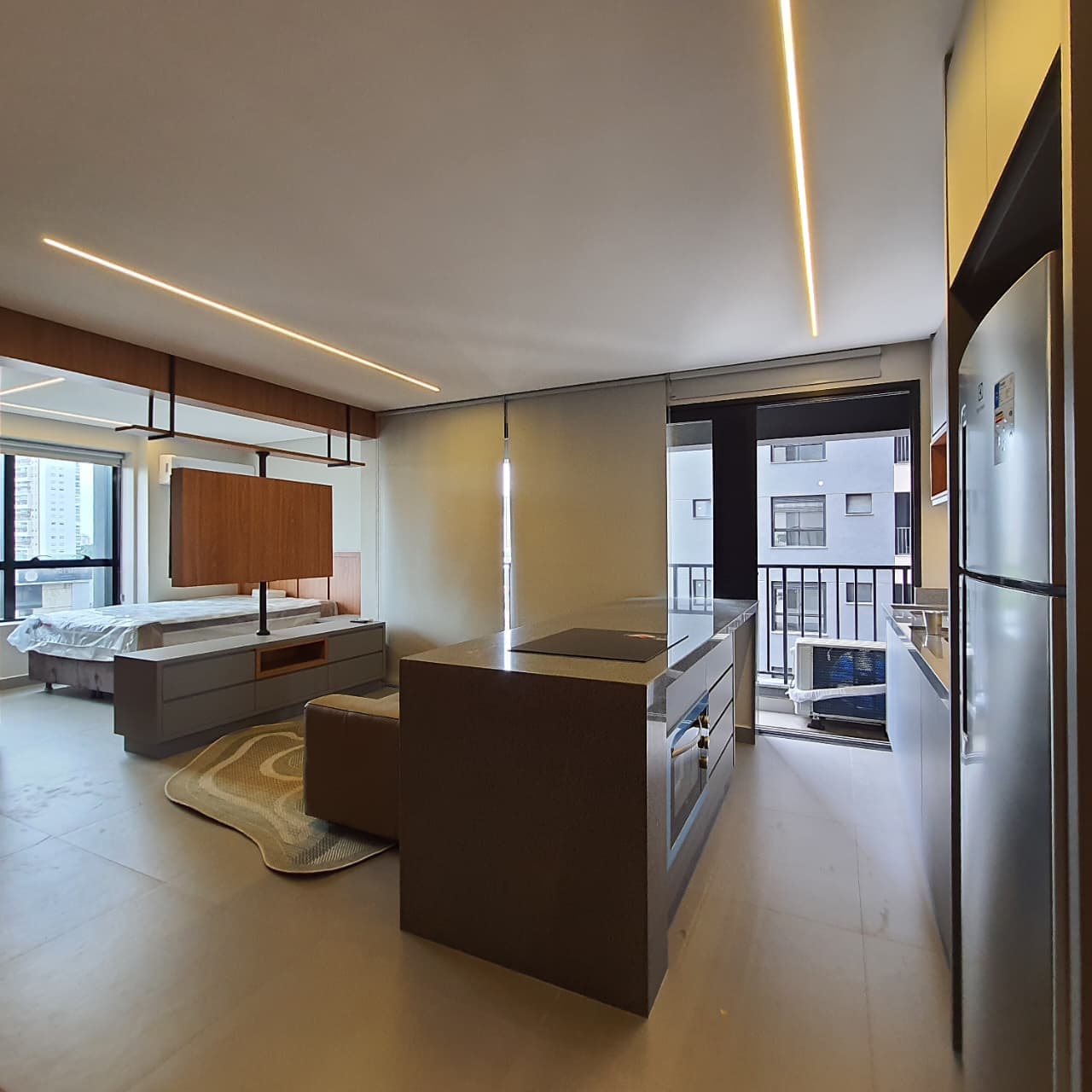 Apartamento 1/4 com Living Integrado no Setor Oeste - 42m² - LUX Oeste