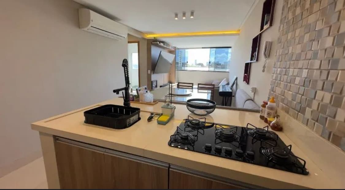 Apartamento Semi Mobiliado à Venda 2 Q com Suíte 56 m² Próximo ao Buriti Shopping