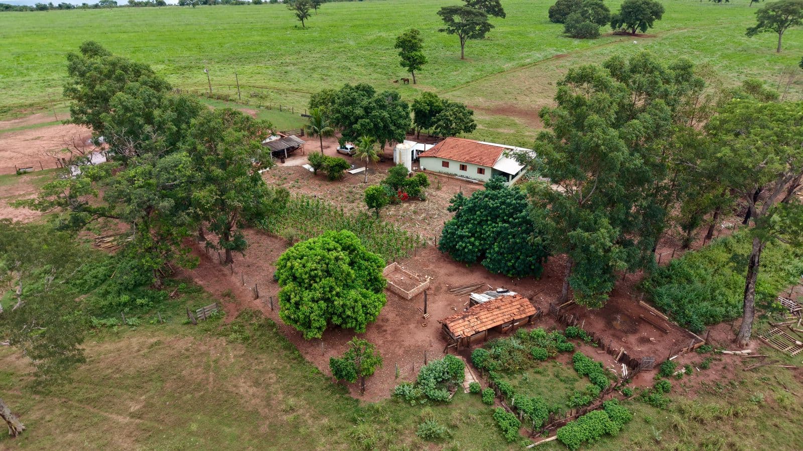 FAZENDA Á VENDA EM GOIÁS - 97 ALQUEIRES COM GRANDE DISPONIBILIDADE DE ÁGUA - DULPA APTIDÃO ÓTIMA ESTRUTURA PARA PECUÁRIA E AGRICULTURA
