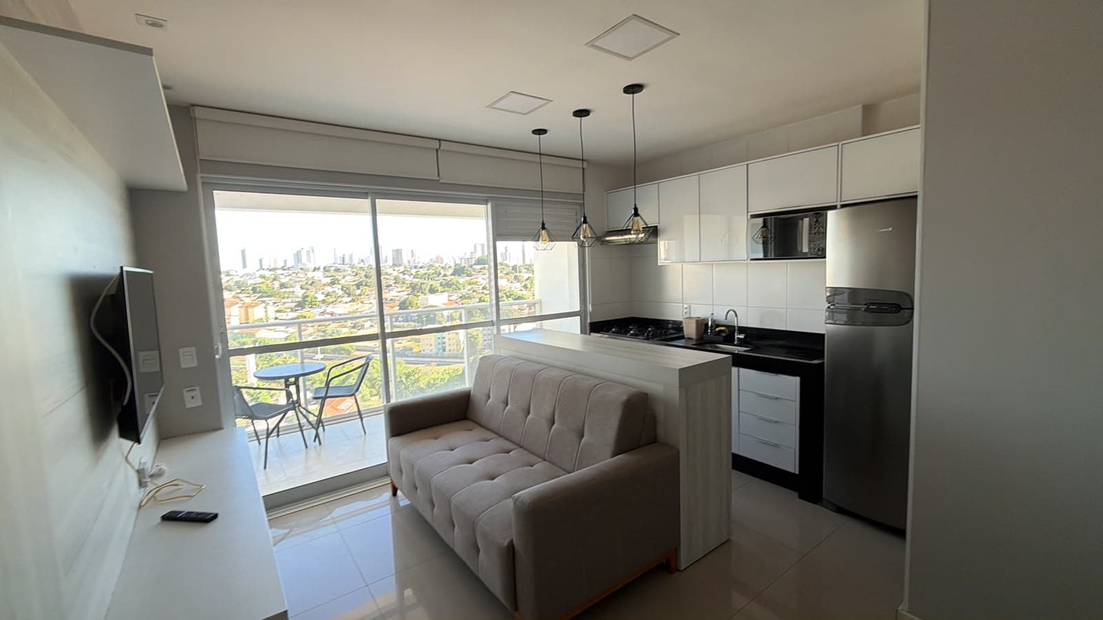 Apartamento Mobiliado 1 Quarto, suíte, Andar alto Mobiliado 45,5 m² Mobiliado Próximo ao Flamboyant - Jd Goias