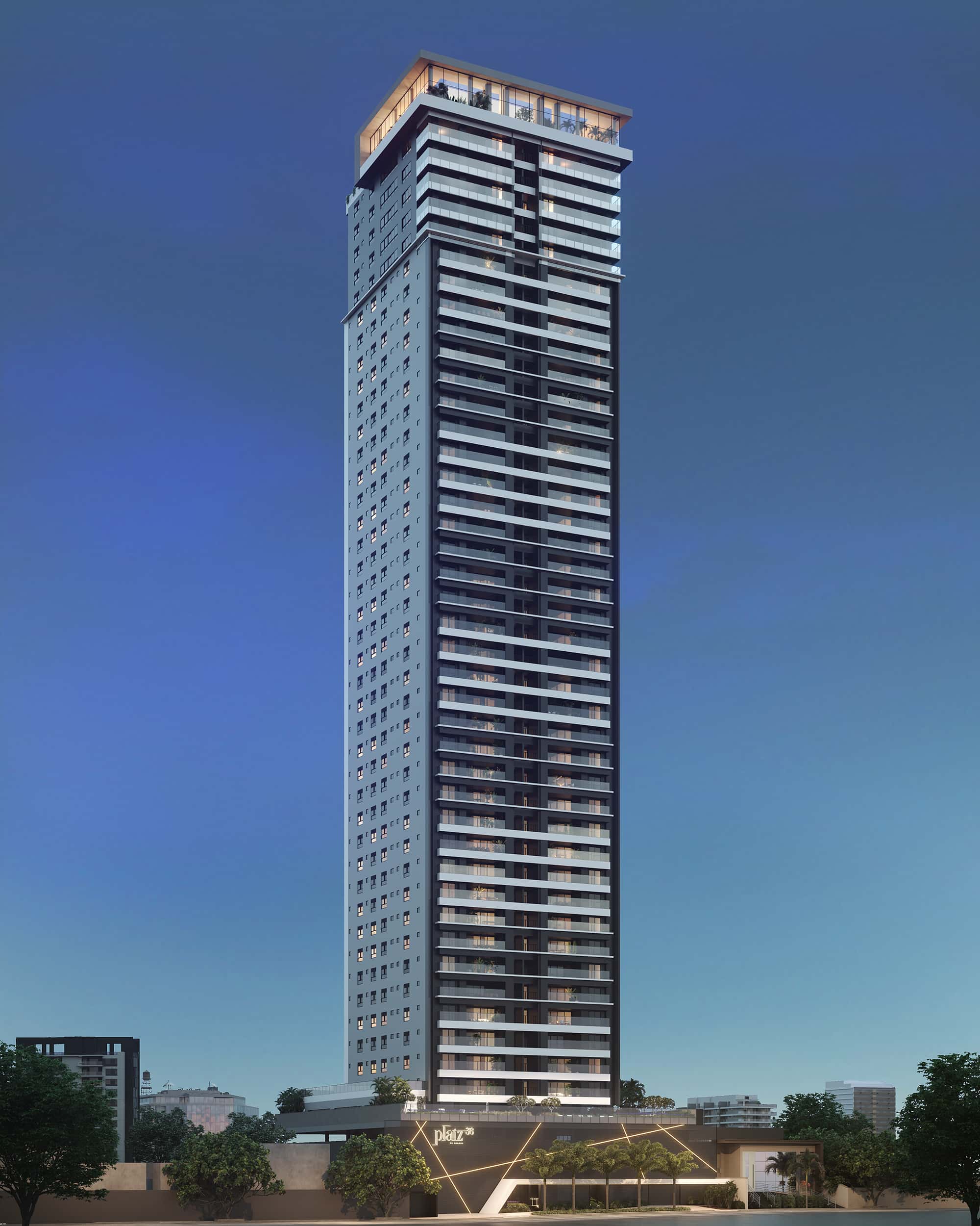 Apartamento de Alto Padrão – Platz 36 by Brasal | 171 m² | 22º Andar