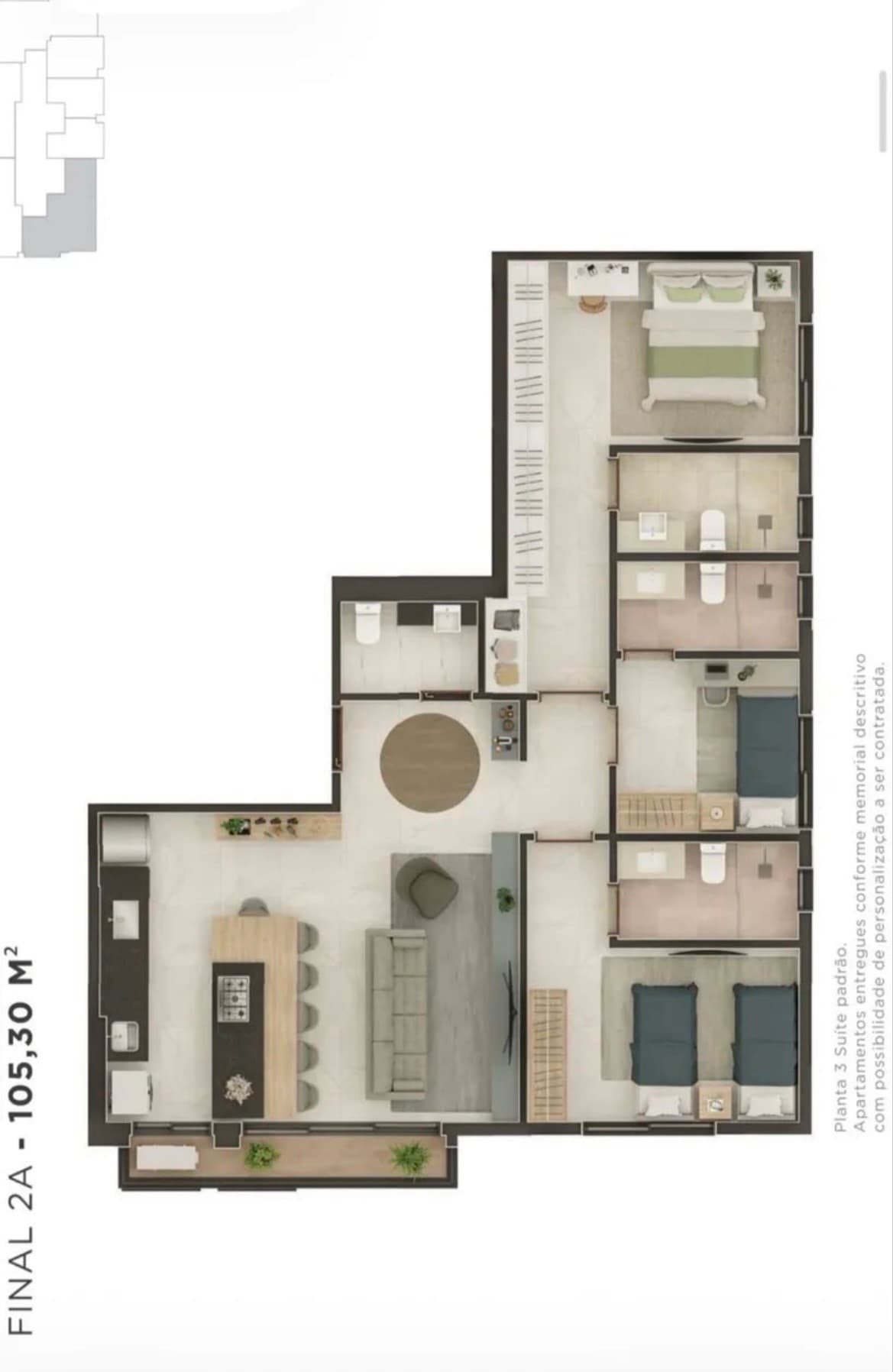 Apartamento WTC - 3 suites - Setor Marista