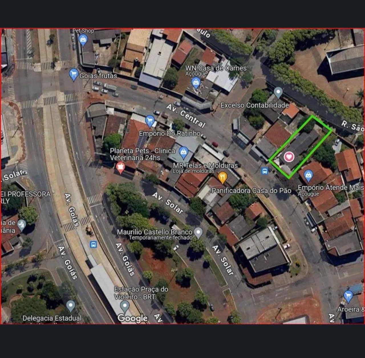 ÁREA/LOTE COMERCIAL OU RESIDENCIAL 2 FRENTES – SETOR URIAS MAGALHÃES