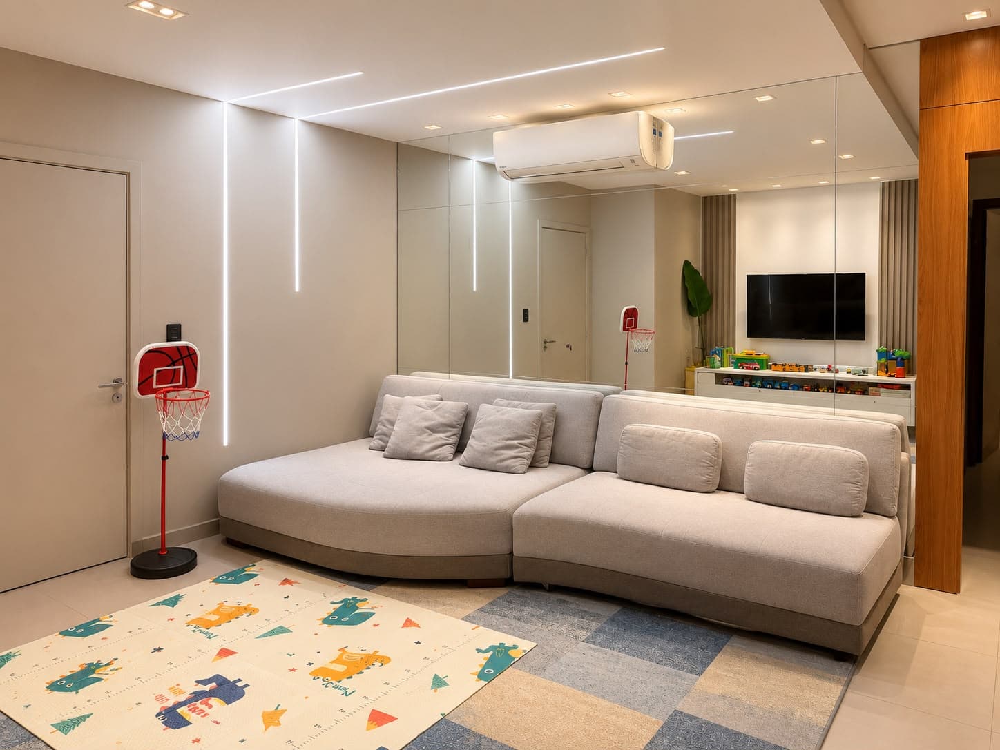 Apartamento decorado e mobiliado